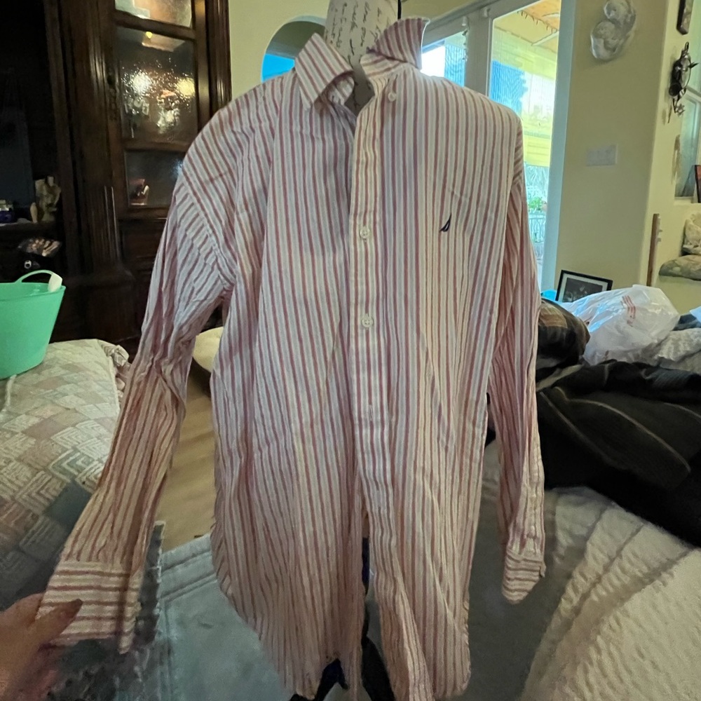 COPY - Nautica classic fit size 17 beautiful men’s shirt!